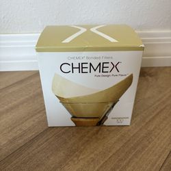  Chemex Natural Coffee Filters, Square, 100ct