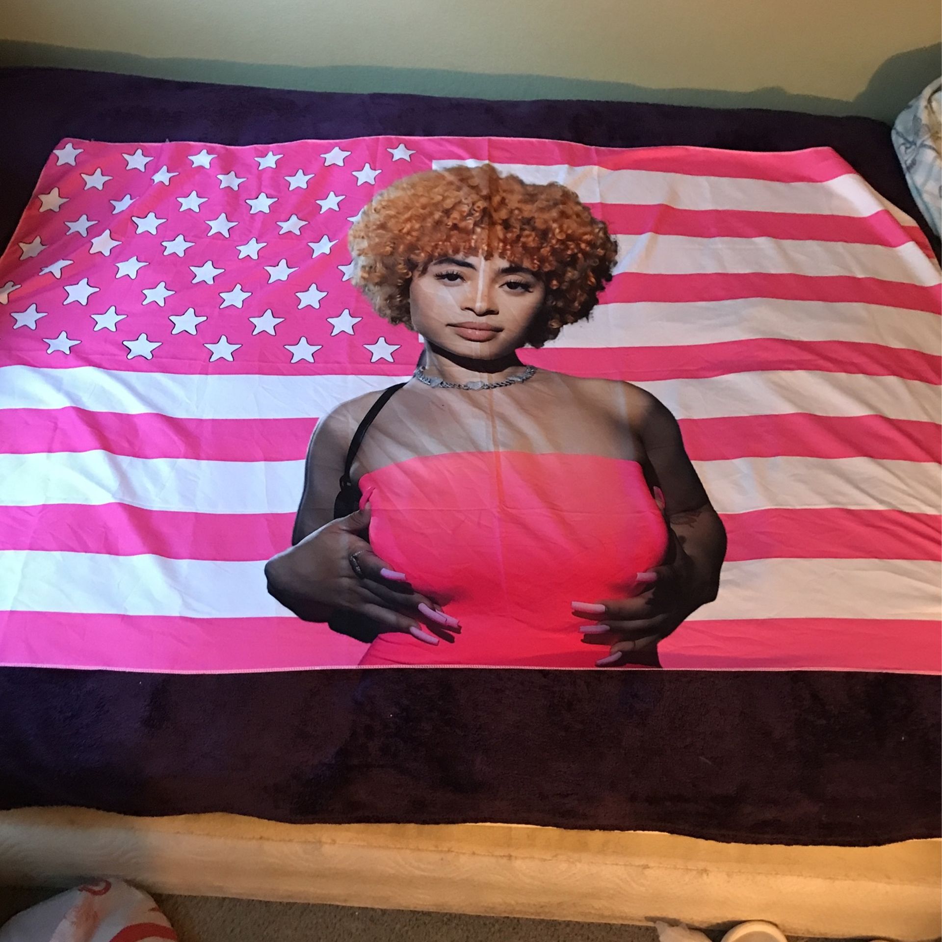 PINK ICE SPICE FLAG!! 3/5 Feet
