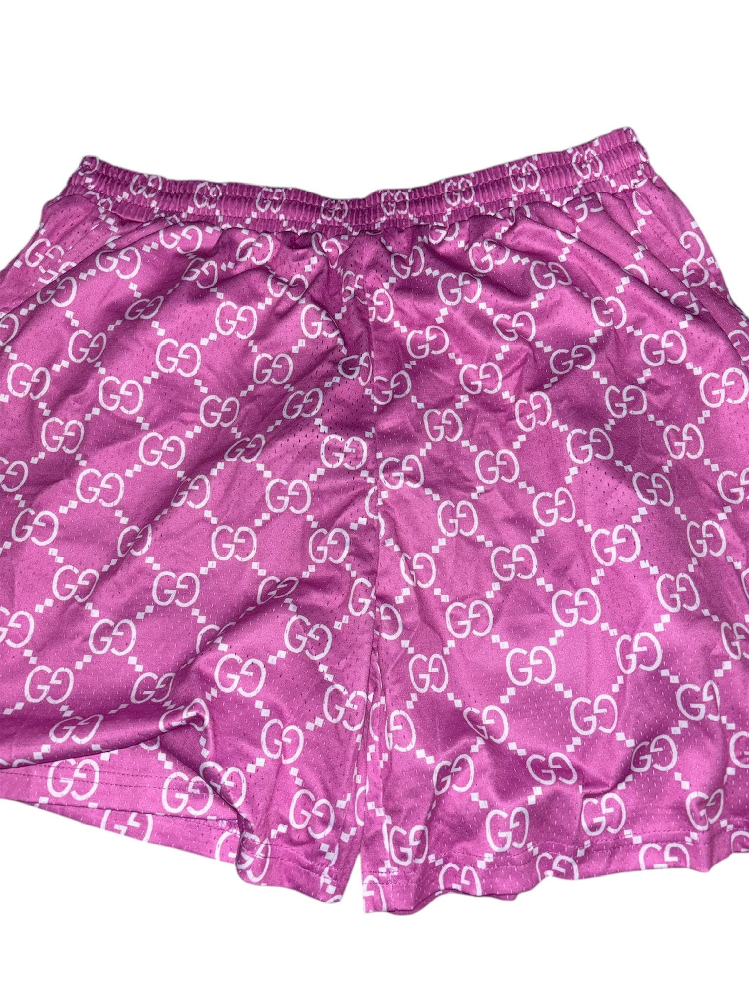 GG Pink Designer OBX COLLECTIVE Summer Shorts XXL but fits like small xxl/XL, Drawstring with double pockets $40