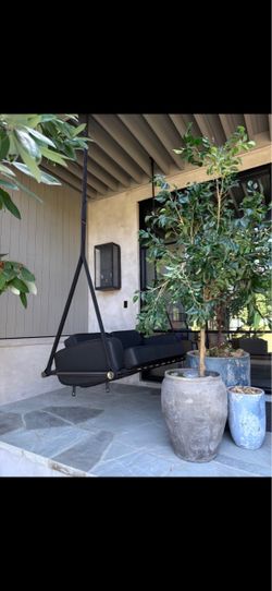 MyFace Black Outdoor Hanging Swing Sofas