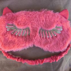 Claire’s Sequin Lashes Sleeping Mask in Pink 