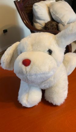 Vintage lovingly yours white dog 7 inches