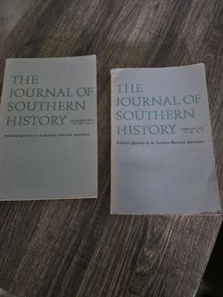 The Journal of Southern History – 2 Issues 1974 & 1979