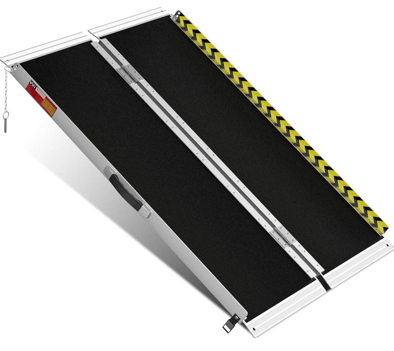 Portable Wheelchair Ramp 4FT, Non-Slip Aluminum Folding Handicap Ramp, Door Threshold Wheelchair Ramps for Home, Wheel Chair Ramp for Home Steps, Scoo