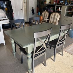 Solid Wood Table & Chairs 
