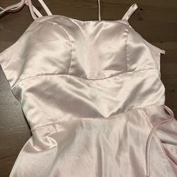 beautiful light pink party dress