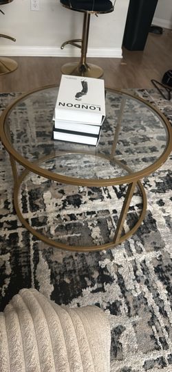 Gold coffee table