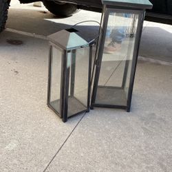 Outdoor Decor Candle Or Light Holder Crate And Barrel Heavy Duty 