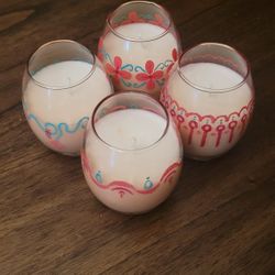Home Made And Handpainted Candles 
