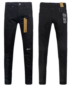 Ksubi Embroided Lettering Plain Black Jeans