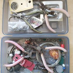 Jewelry Craft Tools And Box