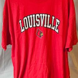 Louisville Cardinals Logo T-Shirt - Red by Top of the World Size 2XL