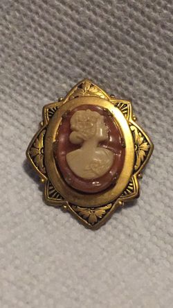 Vintage cameo brooch