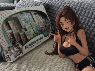 Pokémon 151 Blooming Waters Premium Collection – 12 Sealed Packs – Damaged Box