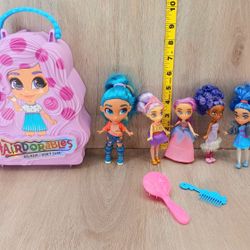 Hairdorables Lot With Carrying Case
