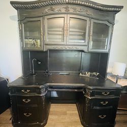 Desk Hutch And Filing Cabinet