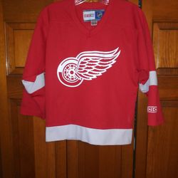 VINTAGE 1990'S YOUTH S/M DETROIT REDWINGS JERSEY