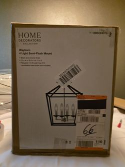 Home Decorators Weyburn 4-Light Semi-Flush Ceiling Light – Open Box, Never Used