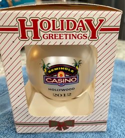 Seminole Casino Hollywood 2012 Christmas Ornament