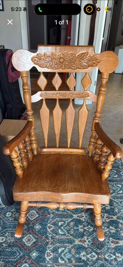 Ornate rocking chair
