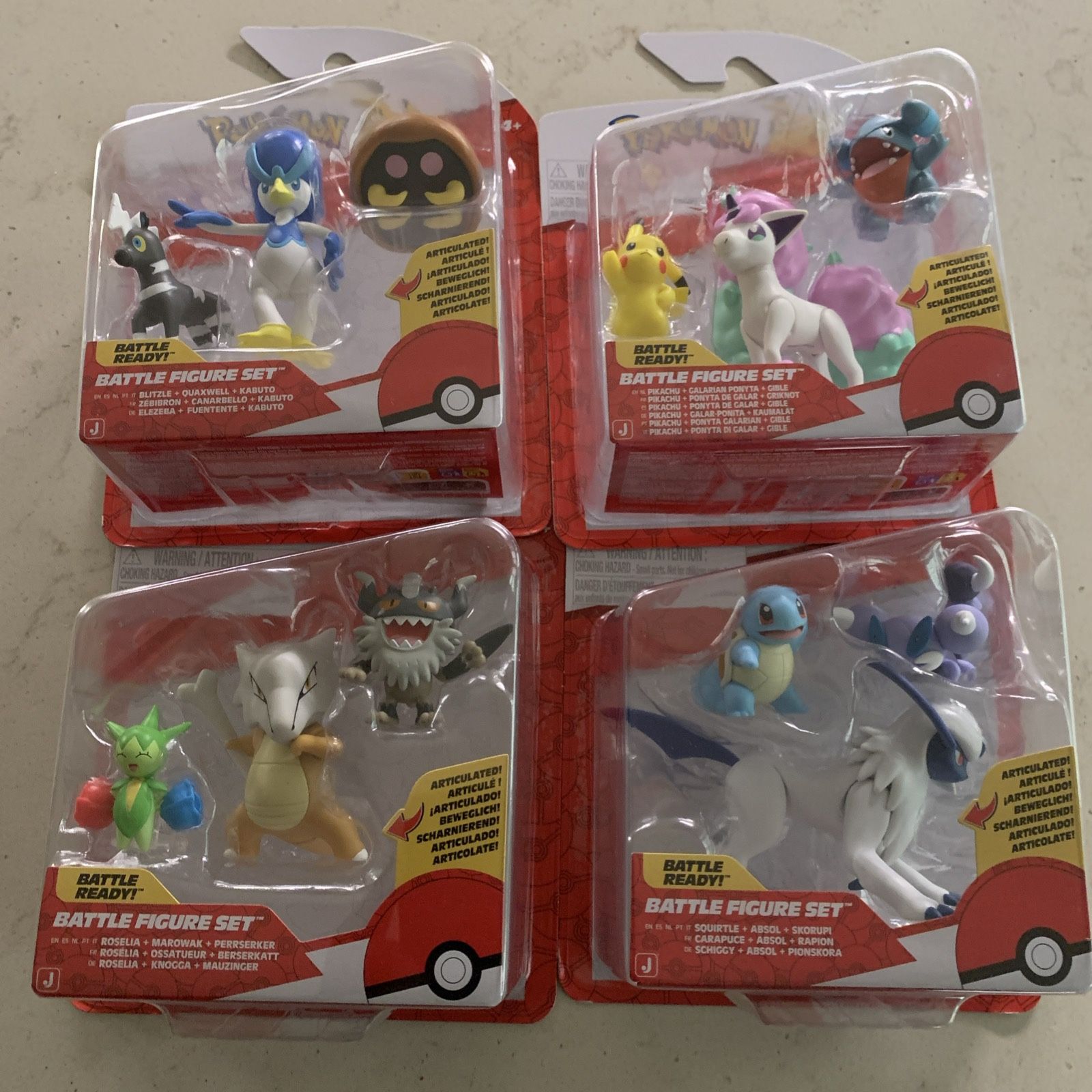 New Jazwares POKEMON Battle Figure Set