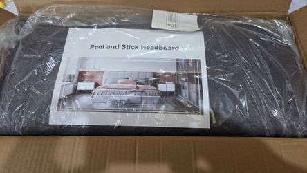 Peel and stick headboard