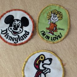 Retro Disneyland And Snoopy Patches