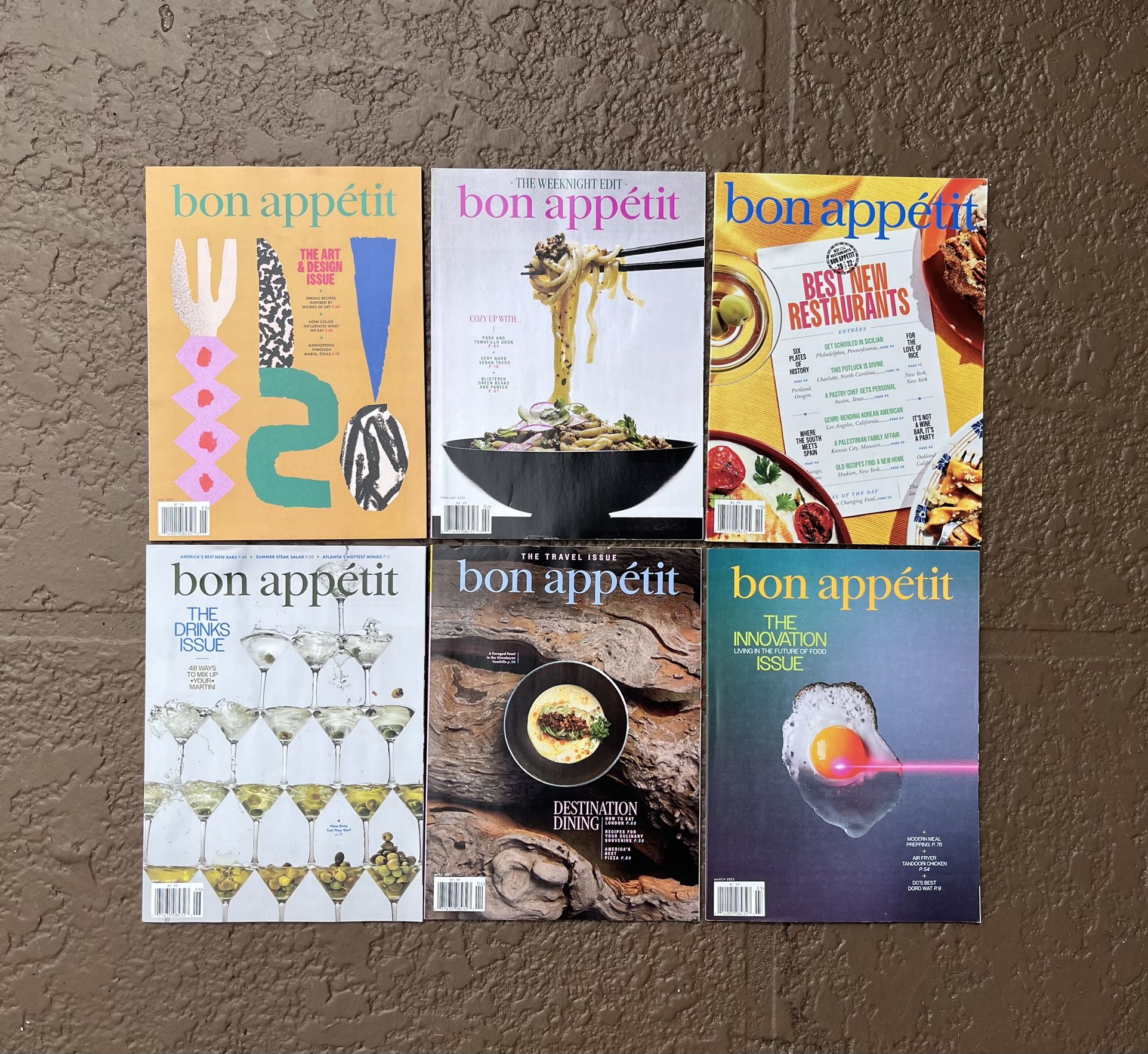 6 Brand new Bon Appetit Magazines