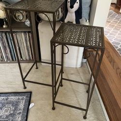 Set Of Metal Plant Stands
