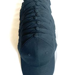 Baseball Caps New 13 Hats Bundle Lot Mens Blank Black Cotton Velcro Adjustable Strap 