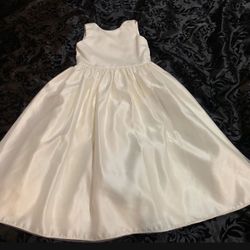 *GILBERT PICK UP* 🙂 IVORY Flower girl fancy dress formal organza with tulle overlay originally $139 like new dry cleaned