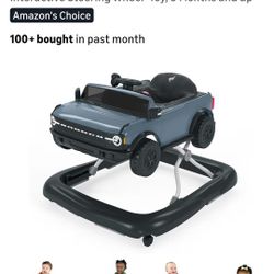 Ford Bronco 4-in-1 Blue Grey Baby Activity Center & Push Walker