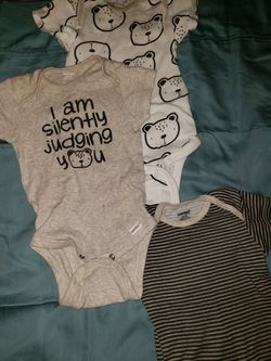 Tshirt onesies complete set of 3