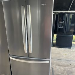 Whirlpool Stainless Steel Fridge Everything Works Great 2 Months Warranty Located At 📍5413 U.s 92 Plant City Fl📍