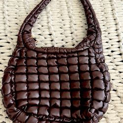 Puffer Quilted Carryall Hobo Bag