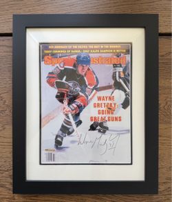 Wayne Gretzky autograph art / print UDA upper deck 1982 Sports Illustrated Rare