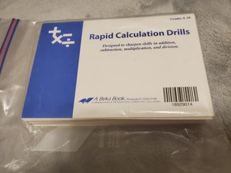 Abeka Rapid Calculation Drills