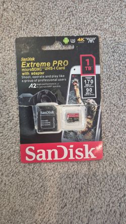 Sandisk extreme pro 1TB micro sd card new