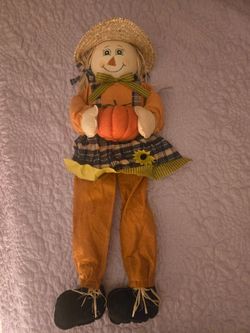 Fall Scarecrow Decorative Stuffed Doll