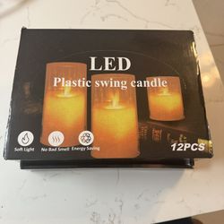 Two 12 Pack LED Plastic Candles - Brand New 