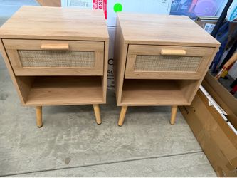 Pair of boho nightstands