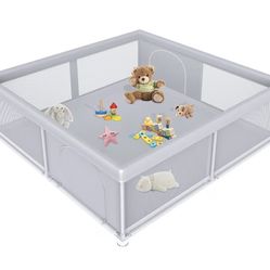 New In Box! Jaobeem 79”x79” Baby Playpen $50 (#843)