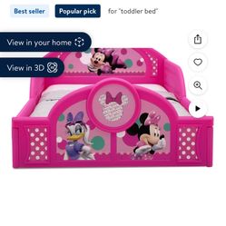 Minnie Mouse Toddler Bed 