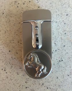 Butane Lighter W/Horse Motif/  No Fuel