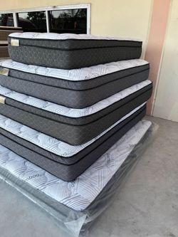 Colchones White bamboo pillow top premier.