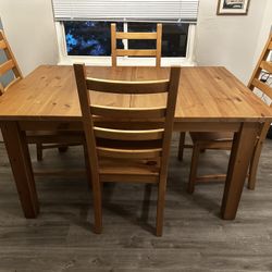 IKEA Dining Table + Chairs 