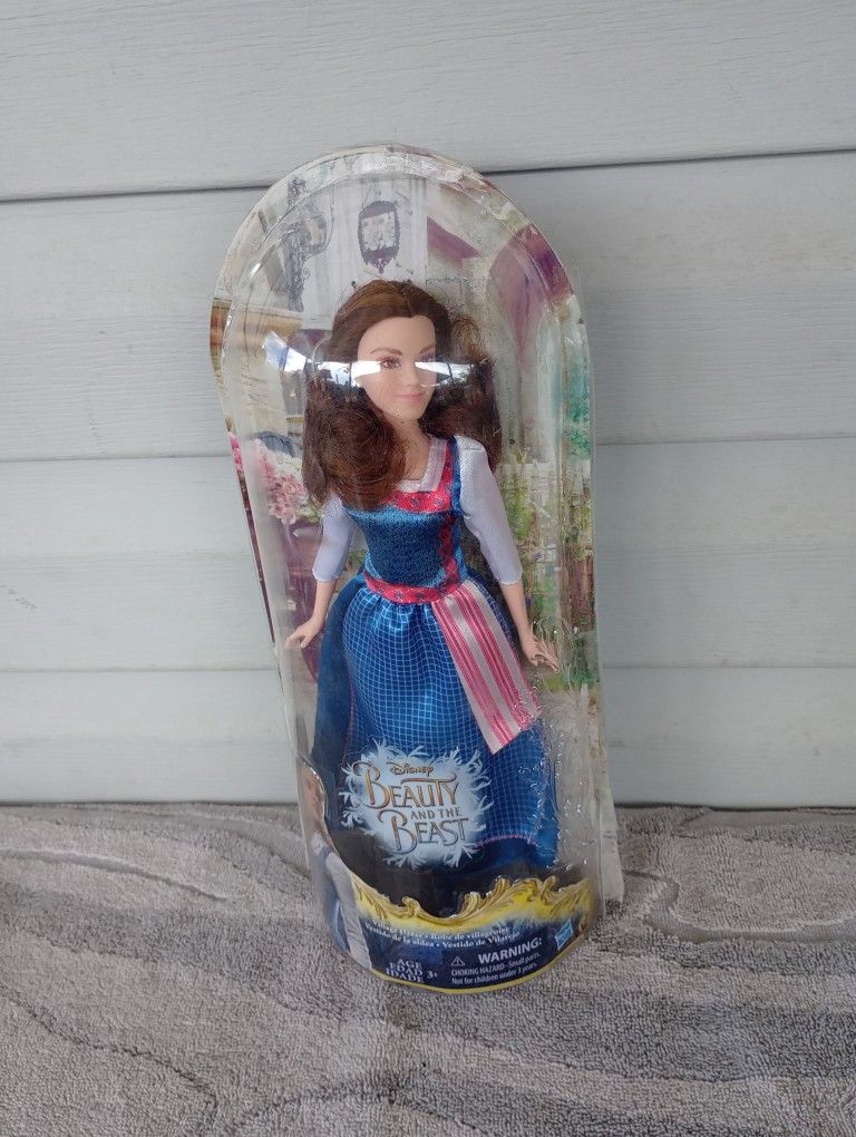 Disney Beauty and the Beast Movie Village Dress Belle Doll Emma Watson