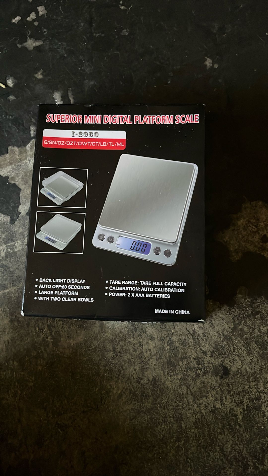 Mini Digital Platform Scale New Weight Up To 3000g 