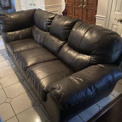 Leather Sofa - Part Of A Sectional