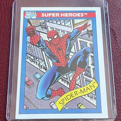 1990 Impel Marvel Comics Universe Super Heroes Spider-Man #29! RJS